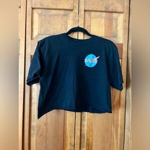 The Artist Collective Black “Lost in the Sauce” 100% Cotton Cropped T-Shirt